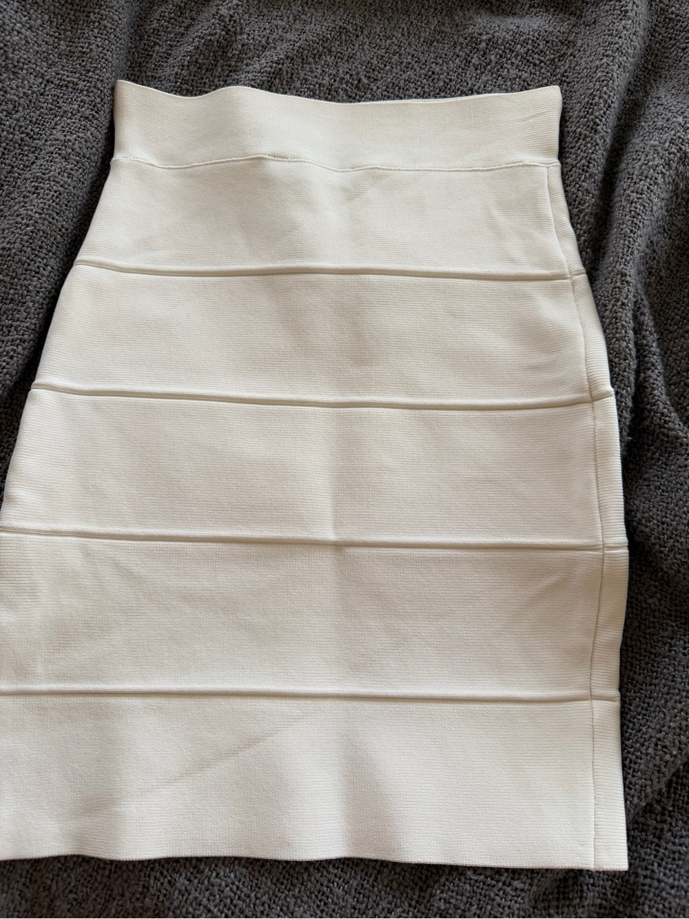 BCBGMaxAzria White Panel Bandage Pencil Skirt